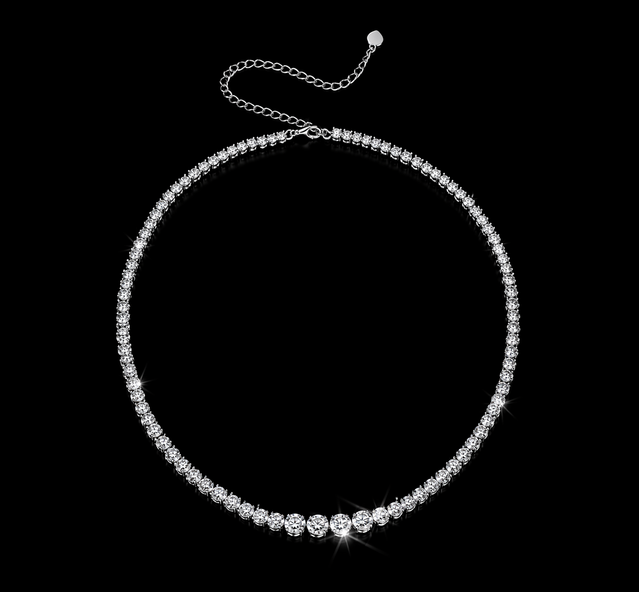 Celeste Diamond Tennis Halsband