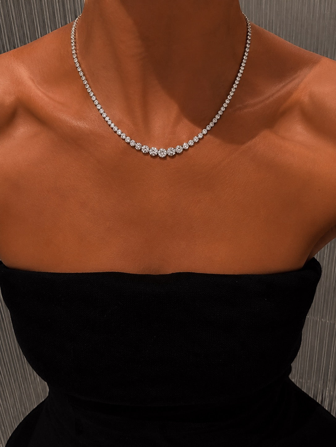 Celeste Diamond Tennis Halsband