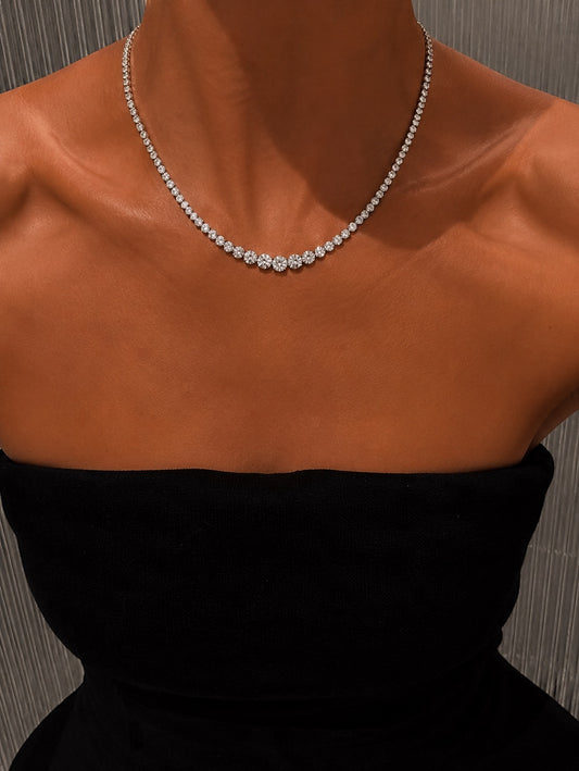 Celeste Diamond Tennis Necklace