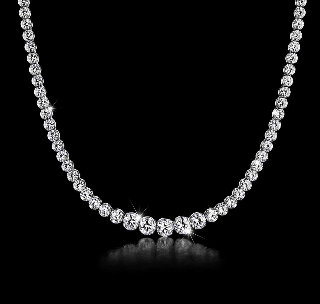 Celeste Diamond Tennis Halsband