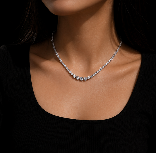 Celeste Diamond Tennis Necklace
